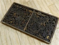 Type Set Tray and Letter Selection.