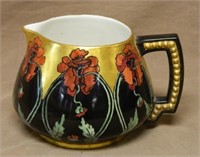 Hand Painted Jean Pouyat Limoges Cider Pitcher.