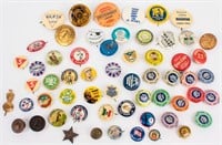 Vintage Labor Union / Novelty Pinback Buttons
