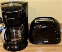 GE Coffee Pot and Krups Toaster