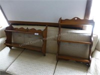 Two shelves - plate racks