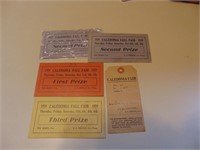 1928-29 Prize Tags