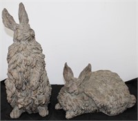2 Rabbit Figures