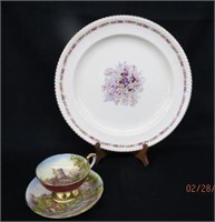 Aynsley Windsor Castle cup and saucer, Johnson