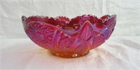 Carnival glass 8.5" bowl