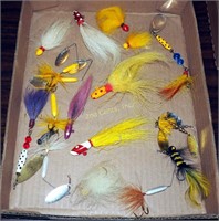Vintage Lures, Rooster Tails Doll Flies Lot