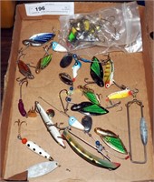 Vintage Shiny Assorted Fishing Lures Box Lot