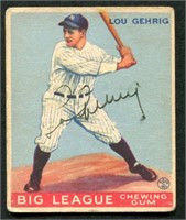 1933 Goudey Signed Lou Gehrig