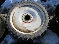 (2) 9.5 R 48 Tractor Tires