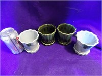 Lot 4 McMaster Canada Pottery Herb Pots