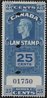 Canada Law stamp #FSC23a Used F/VF CV $500+