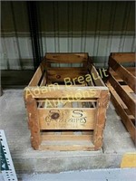S&S cantaloupes wood crate