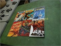 6 assorted comic books