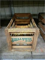 Buena Vista melons wood crate