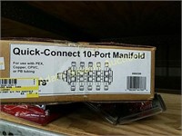 Watts quick-connect 10-Port manifold, new