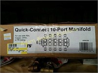 Watts quick-connect 10-Port manifold, new