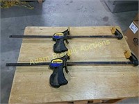 (2) Quick Grip 32 inch bar clamps