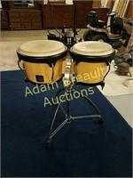 LP Aspire bongos and stand