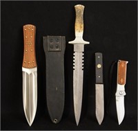 Collection of Four Modern Knives
