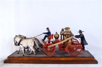 Model Antique Fire engine with horses
