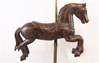 Wooden antique carrousel horse