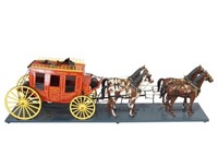 Wells Fargo stage coach w 4 horses