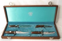 Smith & Wesson Collectors Series Knives, cased