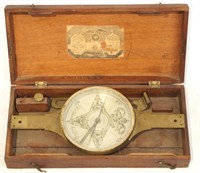 Antique Brass Cased Ships Compass- New York