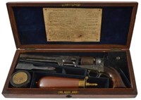 Cased Factory Engraved Colt London 1851 Navy