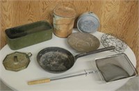 Old Metalware - Pans, Containers, Canteen, etc