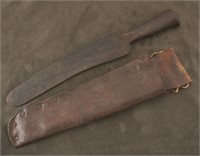 Massive all iron Knife, marked "J.Wate/Cast Steel"