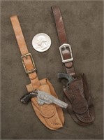 Unique pair of Pistol & Holster Watch Fobs