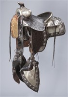 Silver mounted Parade Saddle by Russell Saddle Co