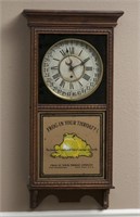 Antique oak Advertising Regulator Wall Clock