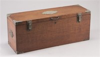Vintage oak Traveling Salesman's Sample Gun Case
