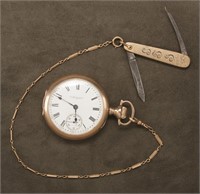 Antique open face Pocket Watch by Elgin Watch Co.