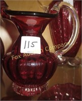 Rossi - Small Pitcher - Cranberry