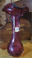 Rossi - Tall Vase - Cranberry
