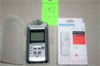 (1) Zoom H4n Digital Recorder, (1)Philips Recorder