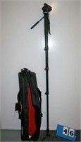 Manfrotto Model 561BHDV Monopod, with Sachtler Bag
