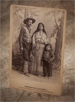 Vintage Cabinet Card of Bronco Bill and Family