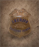 Badge with Eagle crest, Sheriff, Tuolumne Co. Cal.
