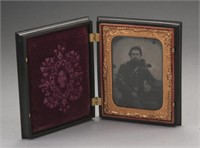 Beautiful cased Civil War Tintype of Soldier