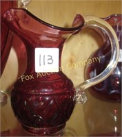 Rossi - Small Pitcher - Cranberry