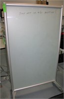 Clarus Portable Glass Dry Erase Board, 6' Tall