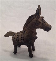 Vintage India Dhokra Metal Horse