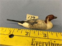 3.5" ivory carving of a pin tail by Larry Mayac