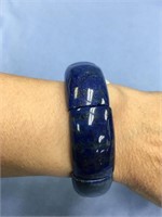Lapis bead stretch bracelet          (d 14)