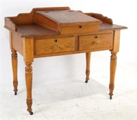 American Oak Country store desk with cash drawer