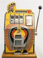 Mills War Eagle 5 cent Antique slot machine